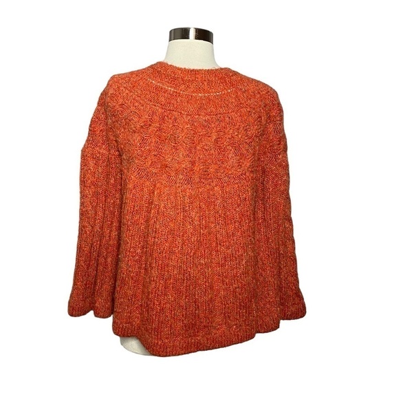 Dress barn Burnt Orange Wool Blend Three Button Sweater Cardigan - Picture 2 of 4
